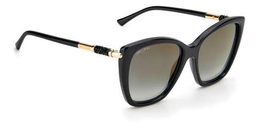 Jimmy Choo ROSE/S - 807FQ - 55 Lunettes de soleil Noir Œil de chat