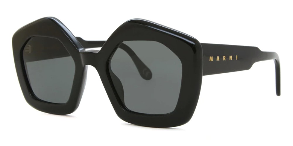 Marni RQ3 Laughing Waters Salty - 51 Lunettes de soleil Noir Angulaire