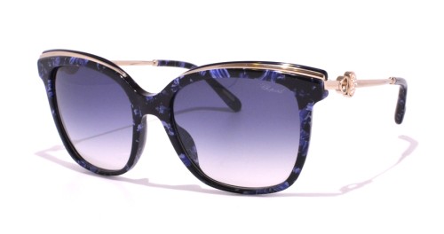 Chopard SCH262S - 0AL2 - 57 Lunettes de soleil Or, Noir Œil de chat