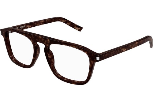 Saint Laurent SL157 - 007 - 52 Cadres optiques Havane foncé Pilote (Aviateur)