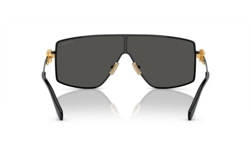 MIU MIU MU 51ZS - 1AB5S0 - 69 Lunettes de soleil Noir, Or Bouclier