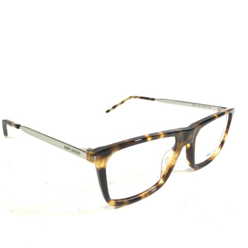 Saint Laurent SL344 - 004 - 54 Cadres optiques Havane, Argent Angulaire