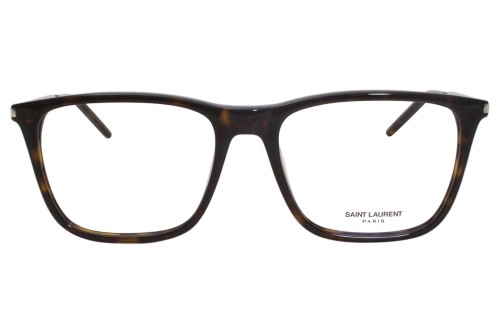 Saint Laurent SL345/F - 003 - 53 Cadres optiques Havane, Argent Angulaire
