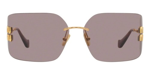 MIU MIU MU 54YS - 5AK06I - 80 Lunettes de soleil Or Angulaire