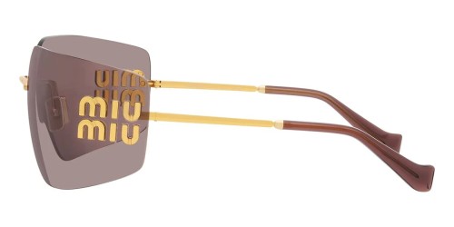 MIU MIU MU 54YS - 5AK06I - 80 Lunettes de soleil Or Angulaire