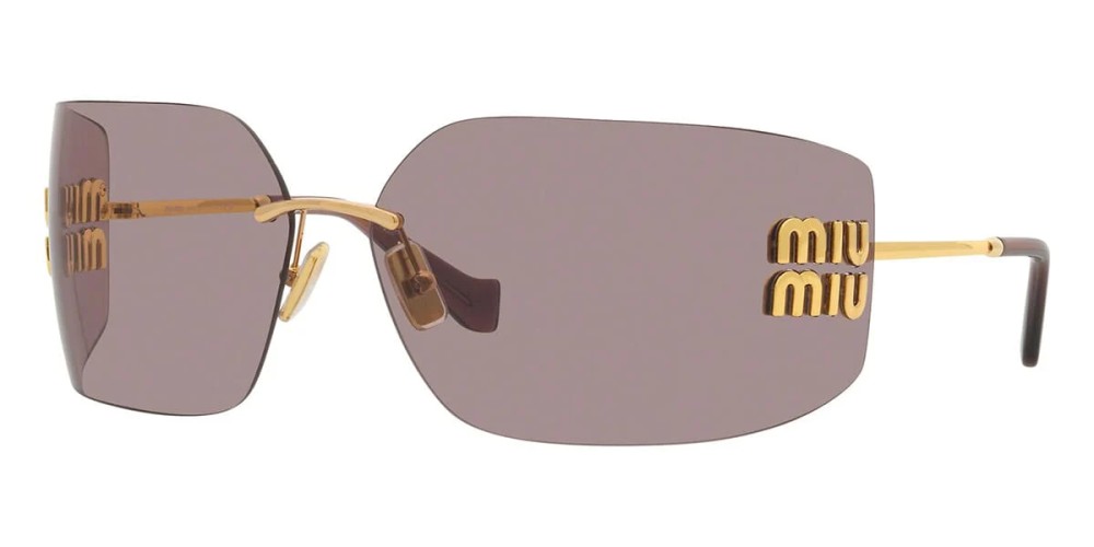 MIU MIU MU 54YS - 5AK06I - 80 Lunettes de soleil Or Angulaire