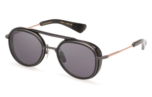 Dita SPACECRAFT 19017 - B - 52 Lunettes de soleil Noir, Or rose Pilote (Aviateur)