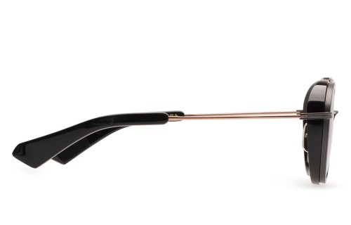 Dita SPACECRAFT 19017 - B - 52 Lunettes de soleil Noir, Or rose Pilote (Aviateur)
