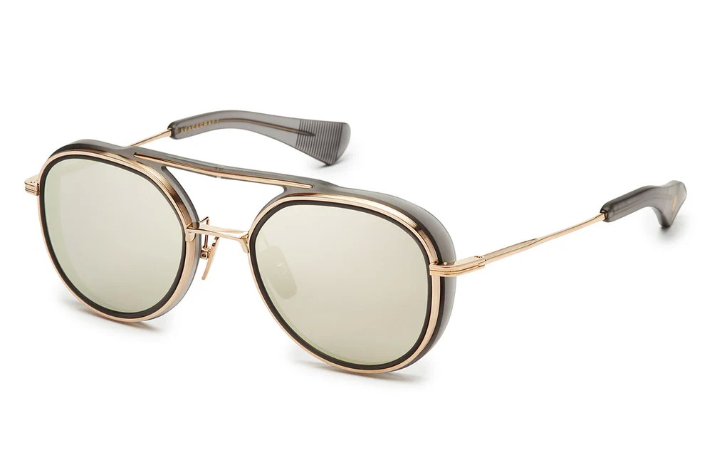 Dita SPACECRAFT 19017 - C - 52 Lunettes de soleil Gris, Or Pilote (Aviateur)
