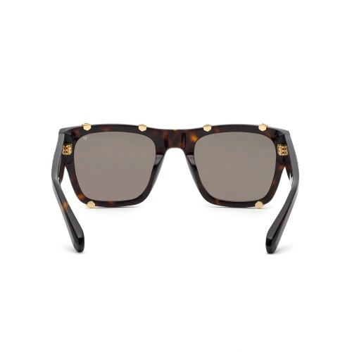 Philipp Plein SPP042W ICON - 0722 - 54 Lunettes de soleil Havane foncé Angulaire