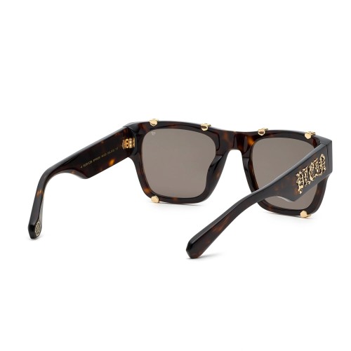 Philipp Plein SPP042W ICON - 0722 - 54 Lunettes de soleil Havane foncé Angulaire