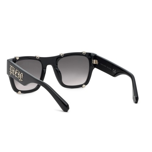 Philipp Plein SPP042W ICON - 0700 - 54 Lunettes de soleil Noir Angulaire