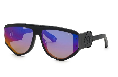 Philipp Plein SPP093 EGO - 703V - 65 Lunettes de soleil Black Pilot (Aviator)