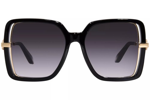 Roberto Cavalli SRC007 - 0700 - 55 Lunettes de soleil Noir, Or Angulaire