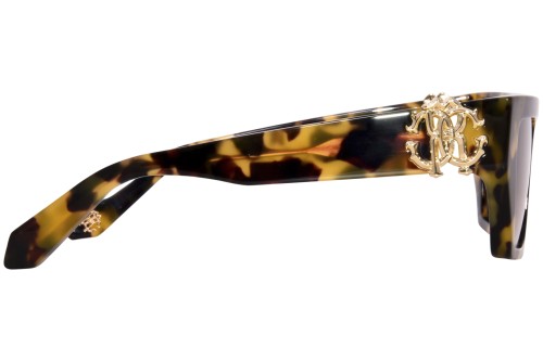 Roberto Cavalli SRC016 - 0AGG - 55 Lunettes de soleil Havane Œil de chat