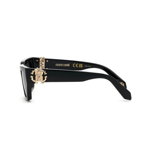 Roberto Cavalli SRC016 - 0700 - 55 Lunettes de soleil Noir Œil de chat