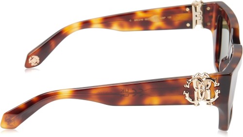Roberto Cavalli SRC016 - 02BP - 55 Lunettes de soleil Havane Œil de chat