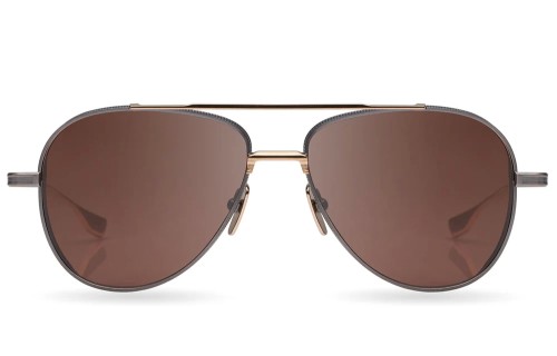 Dita SUBSYSTEM DTS141-A - 03 - 58 Lunettes de soleil Or, Gris Pilote (Aviateur)