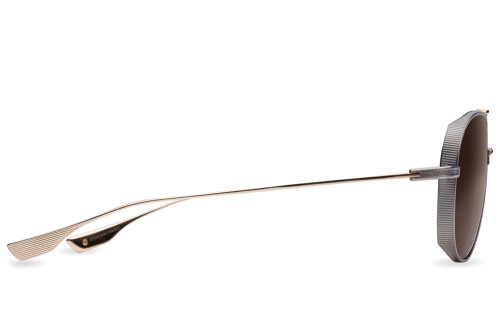 Dita SUBSYSTEM DTS141-A - 03 - 58 Lunettes de soleil Or, Gris Pilote (Aviateur)