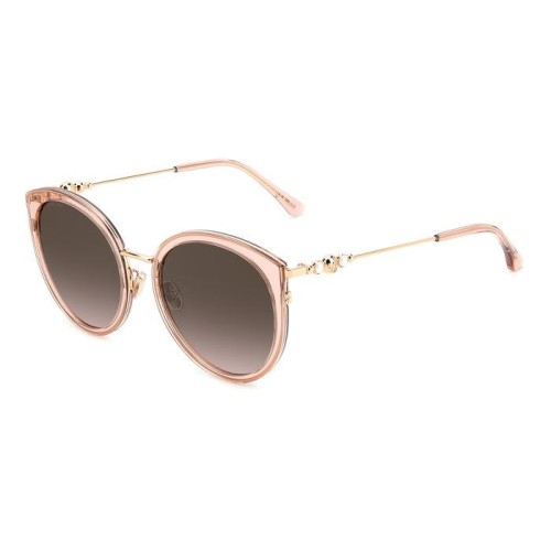 Jimmy Choo SUSSIE/G/SK - FWMHA - 56 Lunettes de soleil Or, Rose Rond
