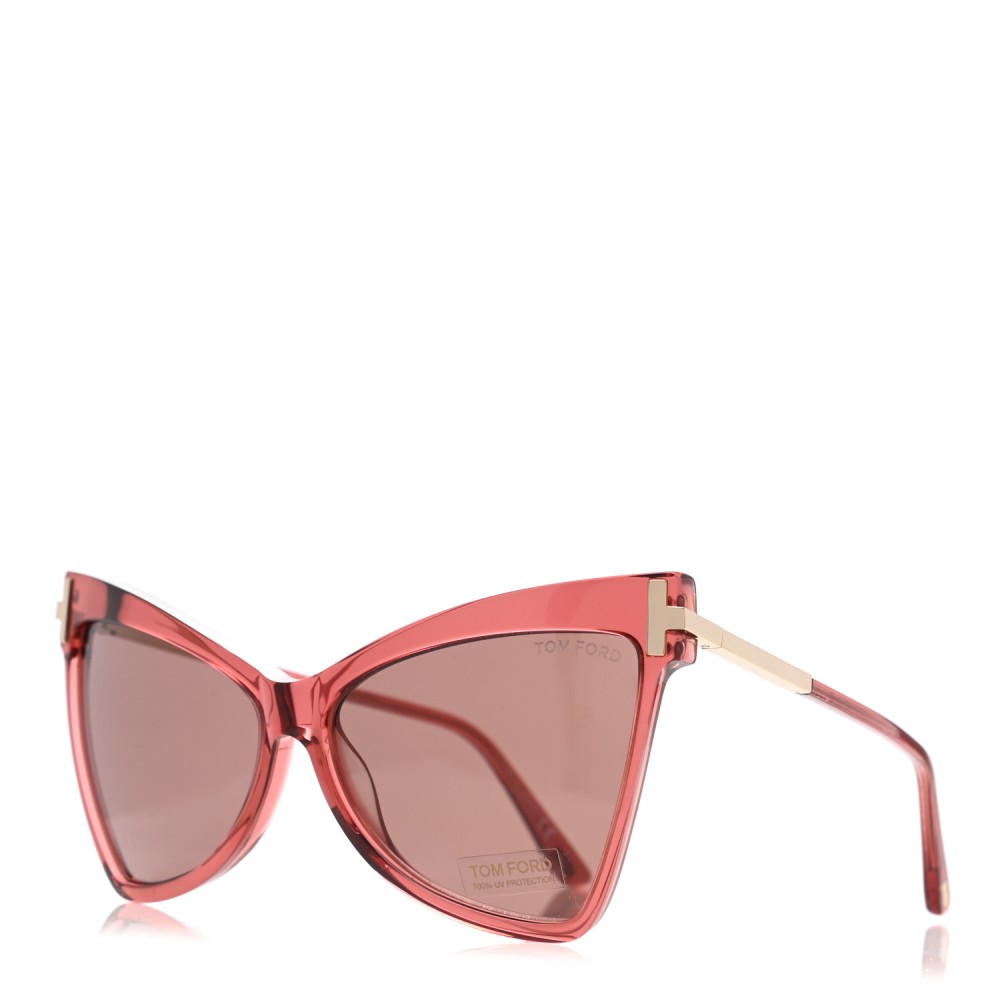 Tom Ford FT0767 TALLULAH - 72Y - 61 Lunettes de soleil Rose Œil de chat
