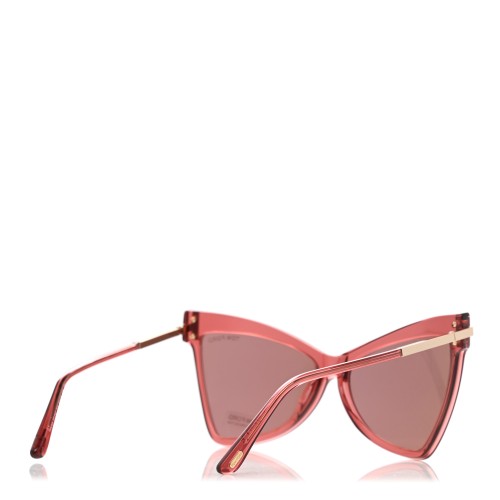 Tom Ford FT0767 TALLULAH - 72Y - 61 Lunettes de soleil Rose Œil de chat