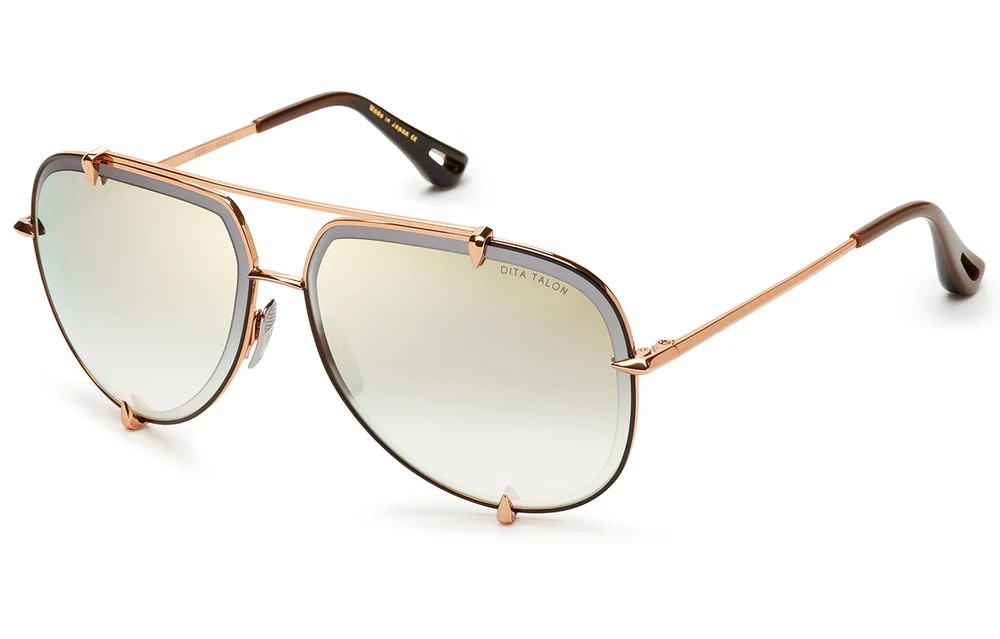 Dita TALON 23007 - F - 62 Lunettes de soleil Or rose Pilote (Aviateur)