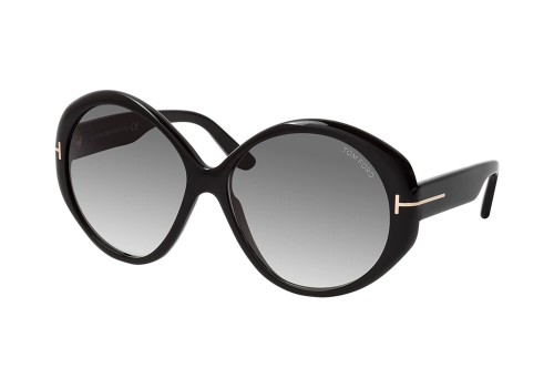 Tom Ford FT0848 TERRA - 01B - 63 Lunettes de soleil Noir Ovale
