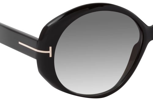 Tom Ford FT0848 TERRA - 01B - 63 Lunettes de soleil Noir Ovale