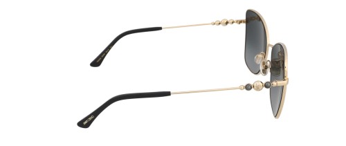 Jimmy Choo TESO/S - 0009O - 59 Lunettes de soleil Or, Noir Œil de chat