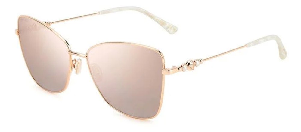 Jimmy Choo TESO/S - DDB2S - 59 Lunettes de soleil Or Œil de chat
