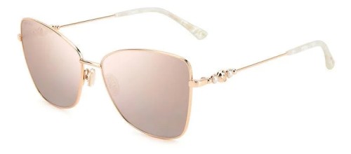 Jimmy Choo TESO/S - DDB2S - 59 Lunettes de soleil Or Œil de chat