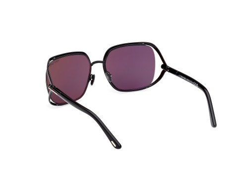 Tom Ford FT1092 GOLDIE - 01A - 60 Lunettes de soleil Noir Coussin arrondi