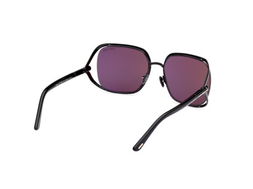 Tom Ford FT1092 GOLDIE - 01A - 60 Lunettes de soleil Noir Coussin arrondi