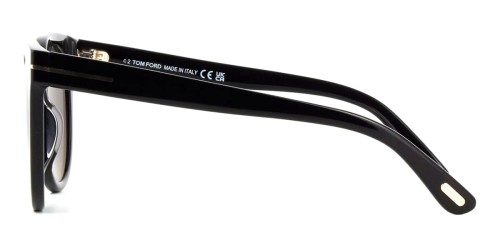 Tom Ford FT1109 MOIRA ECO - 01D - 53 - AVEC DES VERRES POLARISÉS Lunettes de soleil Black Round