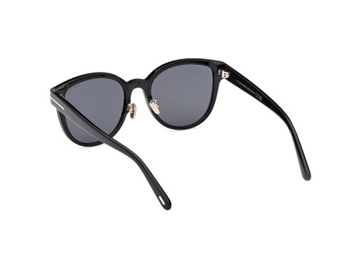 Tom Ford FT1137-K ECO - 01A - 55 Lunettes de soleil Noir Coussin arrondi