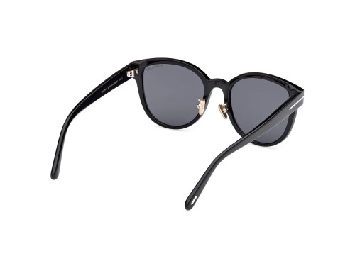 Tom Ford FT1137-K ECO - 01A - 55 Lunettes de soleil Noir Coussin arrondi
