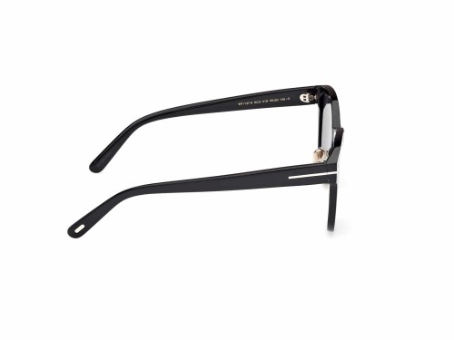 Tom Ford FT1137-K ECO - 01A - 55 Lunettes de soleil Noir Coussin arrondi