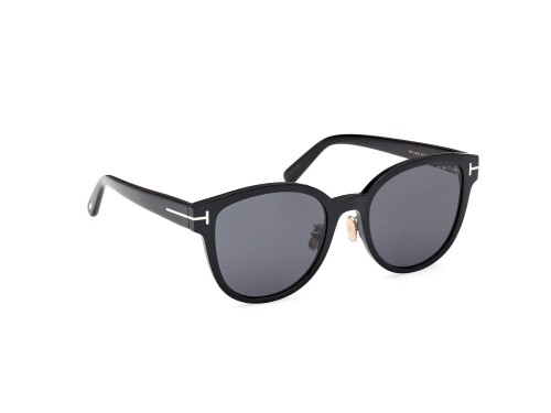 Tom Ford FT1137-K ECO - 01A - 55 Lunettes de soleil Noir Coussin arrondi