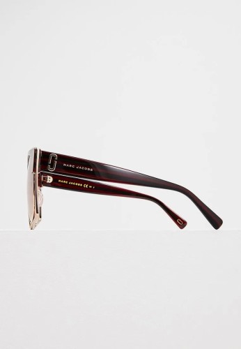 Marc Jacobs 312/S - KVN3X - 58 Lunettes de soleil À motifs, Rouge, Noir Angulaire