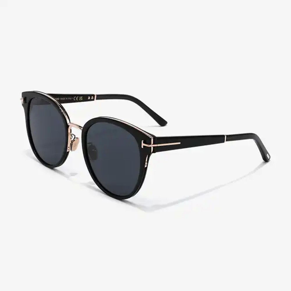 Tom Ford FT1138-K - 01A - 55 Lunettes de soleil Noir Coussin arrondi