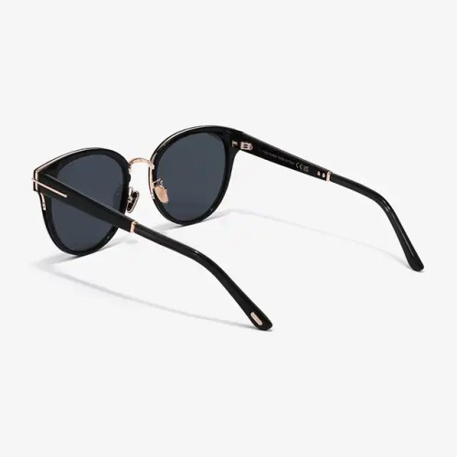 Tom Ford FT1138-K - 01A - 55 Lunettes de soleil Noir Coussin arrondi