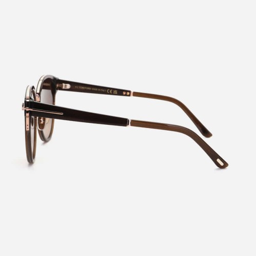 Tom Ford FT1138-K - 45F - 55 Lunettes de soleil Brown Pillow (Rounded)