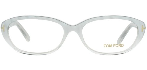 Tom Ford TF5074 - U59 - 52 Cadres optiques Blanc, Argent, À motifs Ovale