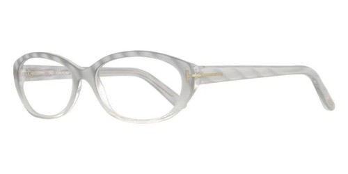 Tom Ford TF5074 - U59 - 52 Cadres optiques Blanc, Argent, À motifs Ovale