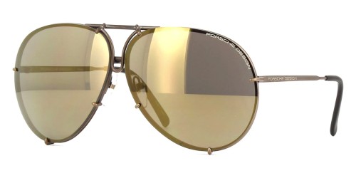 Porsche Design P8478 - E - 60 Lunettes de soleil Brown Pilot (Aviator)