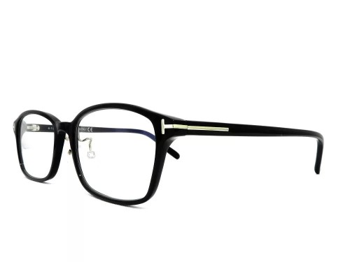 Tom Ford TF5647-D-B - 001 - 53 - AVEC DES VERRES À FILTRE ANTI LUMIÈRE BLEU-VIOLET Cadres optiques Noir Angulaire