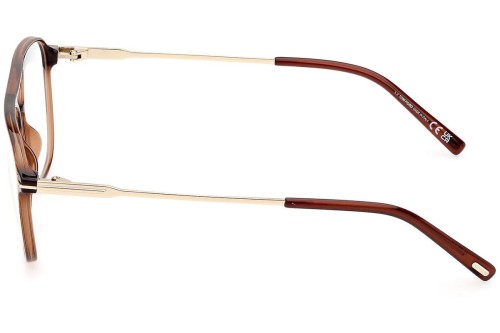 Tom Ford TF5874-B - 048 - 54 - AVEC DES VERRES À FILTRE ANTI LUMIÈRE BLEU-VIOLET Cadres optiques Havane Pilote (Aviateur)