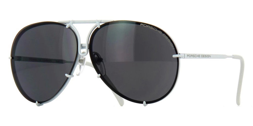 Porsche Design P8478 - P - 60 Lunettes de soleil Blanc Pilote (Aviateur)
