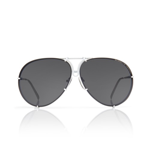 Porsche Design P8478 - P - 60 Lunettes de soleil Blanc Pilote (Aviateur)